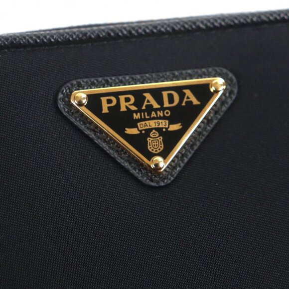Prada Nylon Leather Zip Around Long - Picture 7 of 10